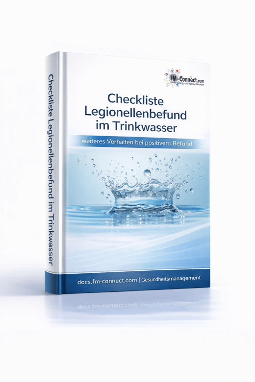 Checkliste Legionellenbefund im Trinkwasser im Facility Management Cover 